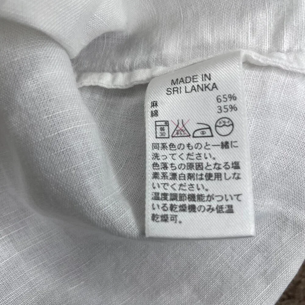 Banana Republic Soft Wash Shirt Linen Cotton Button Down Shirt Sz Small Career - Picture 9 of 9
